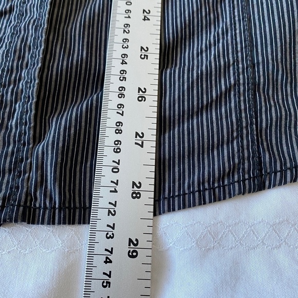 Esprit Men's Charcoal/Black Stripe Long Sleeve Button Up Shirt Size Medium - Picture 10 of 10